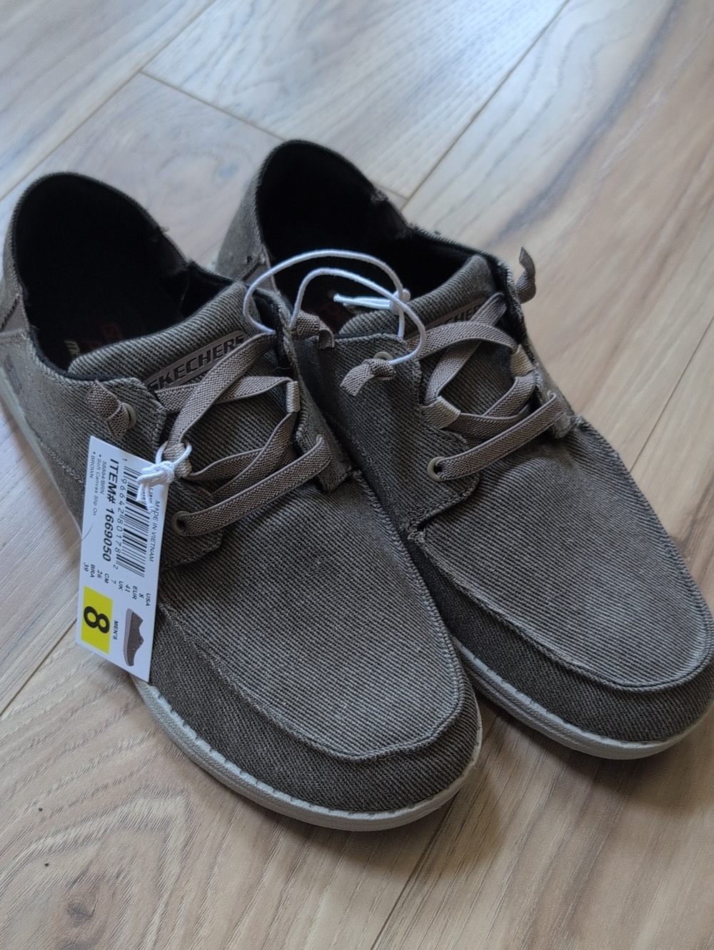 Skechers Men's Casual Lace-Up Shoes in Brown